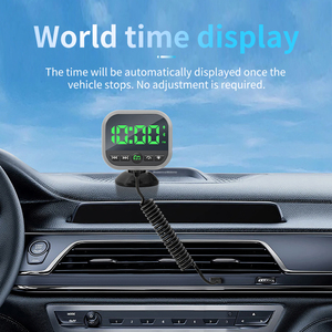 FM <span class=keywords><strong>Bluetooth</strong></span> HUD Kỹ Thuật Số LED Đồng Hồ Tốc Độ Đầu lên Hiển Thị Đồng Hồ GPS Chức Năng Phát Hiện Tốc Độ Với USB Đài Phát Thanh Transmitter <span class=keywords><strong>Adapter</strong></span> - Product Image 6