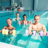 Haltères aquatiques EVA de différentes couleurs, grande flottabilité, matériel d'entraînement auxiliaire pour enfants