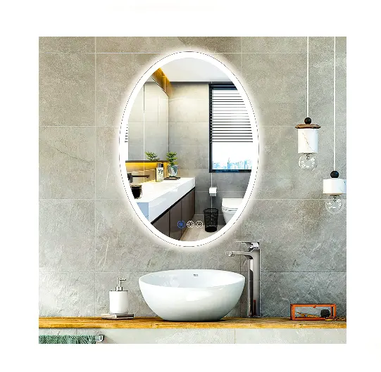 مرآة مصممة داخليا لإطار المنزل, ديكور حائط بحبل بيضاوي اللون بتخفيضات كبيرة من HIXEN 18-26B تصميم من المصنع الأصلي/تصميم من المصنع الأصلي من أمازون