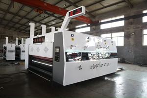 Đầy đủ tự động sóng chết cắt hộp <span class=keywords><strong>carton</strong></span> làm in ấn khía máy - Product Image 3