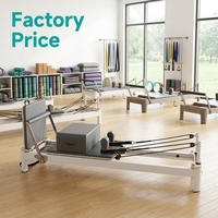 Machine de Pilates Reformer Professionnelle Réglable de Qualité Supérieure, Équipement de Studio, Norme Européenne, Lit de Pilates Reformer en Aluminium