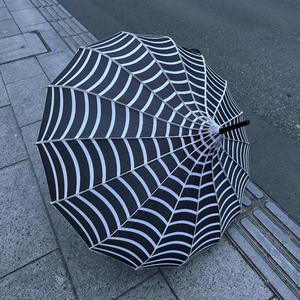 Paraguas Personalizado para Mujer, Protección Solar UV, Paraguas Vintage con Diseño de Telaraña, Parasol con Estampado de Logotipo - Product Image 2