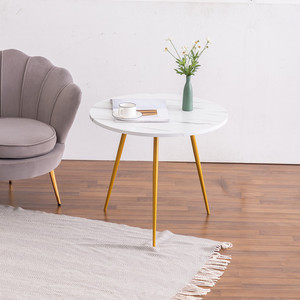 Hiện đại vòng bàn cà phê trong vàng kim loại bàn trà cho sofa đồ nội thất nhà cho phòng khách hoặc phòng ngủ - Product Image 3