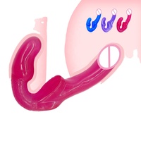 Ninghao Double Head Dildos pour lesbiennes, jouets sexuels pour clitoris, masseur anal en gel souple pour point G, jouets sexuels lesbiens