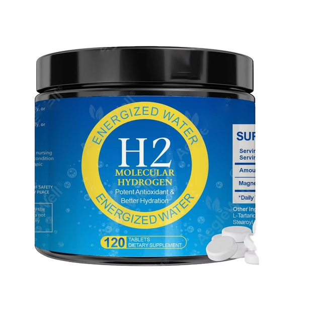 AegleWell OEM ODM 120 Tablets-H2 Molecular Hydrogen Water Tablets with Magnesium Supports Brain Health and Cognitive Function