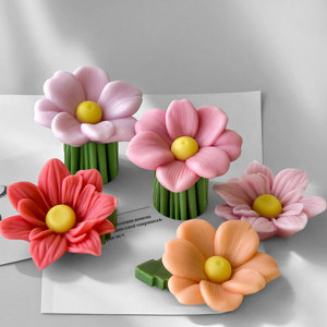 Early Riser Fleur Aromathérapie Bougie Moule DIY Tasse <span class=keywords><strong>Cire</strong></span> Décorative Résine Gypse Abrasifs pour la Saint-Valentin Paraffine <span class=keywords><strong>Cire</strong></span> - Product Image 4
