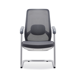 Chaise noire exécutive de bureau de visiteur de maille en plastique à extrémité élevé pour la salle de conférence - Product Image 5