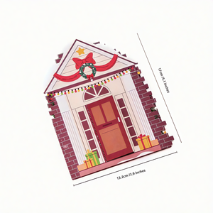 Cartes de vœux de Noël élégantes en papier recyclé découpé au laser, 3D pop-up, pour les fêtes, vente en gros - Product Image 6