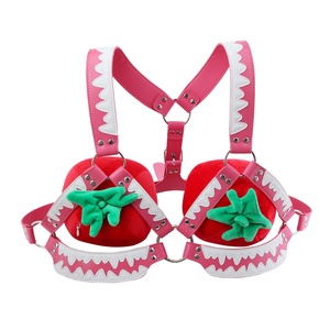 QK-Y8263 - Arnés de Cuero PU para Pechos, Ajustable, Colorido, para Juegos Sexuales, Accesorios Fetichistas para Adultos - Product Image 2