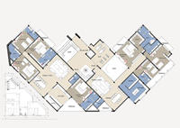 Solutions de conception de plans d'étage personnalisées, écologiques, ignifuges et postmodernes pour villas de jardin, pour salle de bain, salon, chambre à coucher, en 3D