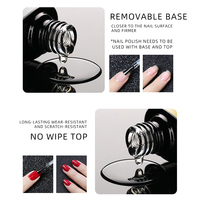 HS Private Label 8ML Base Coat & Top Coat Set Sans Résidu Haute Brillance Sans HEMA TPO MEHQ Vernis à Ongles Gel UV LED