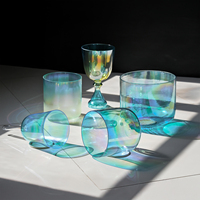 Bol chantant en cristal de quartz coloré Jinfang 432HZ/440HZ, 6-12 pouces, bol chantant d'alchimie pour la guérison sonore et la méditation