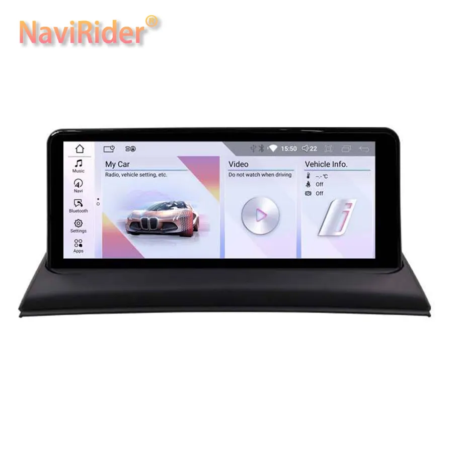 En iyi satın 10.25 ''Android 12 Navi ekran araç DVD oynatıcı MIT radyo araba multimedya oynatıcı Android GPS navigasyon BMW X3 E83 Navi için