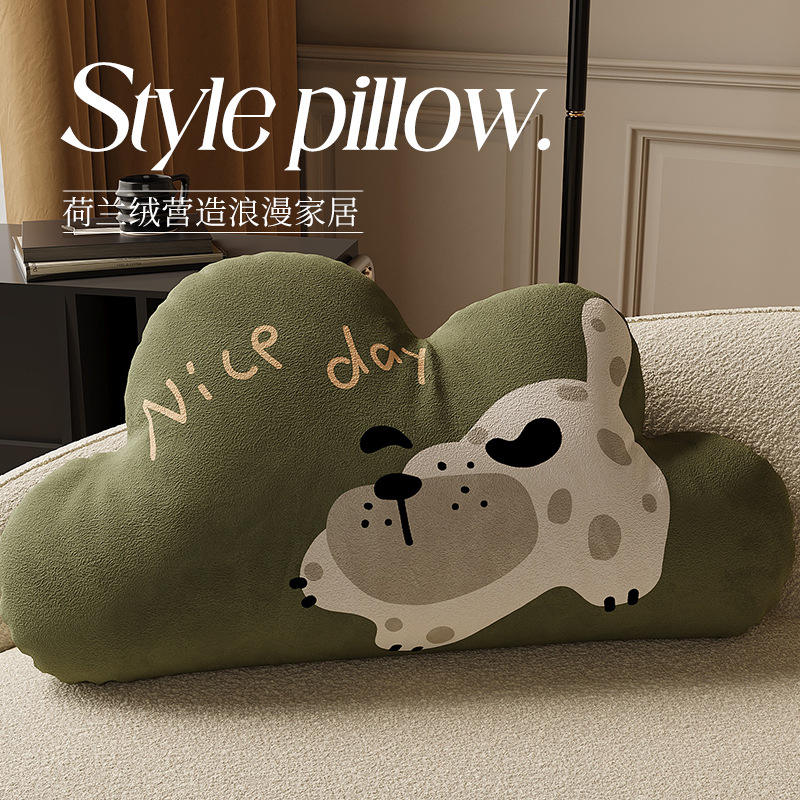 สปอตเต็ดเกรย์ฮาวด์ [ดีไซน์หรูหราแบบคลาวด์, พิมพ์ลายสองด้าน]