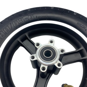 <span class=keywords><strong>Roda</strong></span> 80/65-6 10X3.0 10 Inci, con Hub y Hub Pelek Rem Cakram Logam Paduan para Skuter Elektrik Lipat 10 - Product Image 2