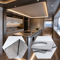 Panneau sandwich en nid d'abeille en aluminium léger, panneau de décoration de bâtiment haute performance