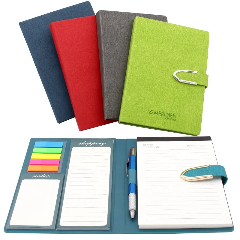 Wholesale Custom High quality a4 to do list magnetic Notepads notebook logo memo pad sticky notes with pen