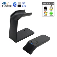 Escáner de Código de Barras 2D Portátil Bluetooth JR 1055W con Soporte Manos Libres Desmontable para Logística de Almacén