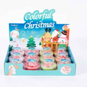 High Quality Colorful Christmas Soft and Stretch Puff <b>Slime</b> Toys for Kids Party - Product Image 2