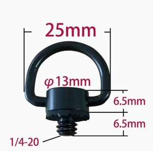 Correa para cámara LeGood con anillo en D de acero inoxidable, tornillo 1/4 M6, logotipo personalizado - Product Image 2