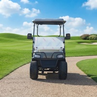 Voiturette de golf électrique tout-terrain haute puissance 3-4 places avec sièges réglables, batterie au lithium 48V/60V/72V, frein à disque avant/frein à tambour arrière