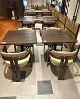 Meubles de restaurant japonais d'usine Foshan ensemble de table à manger de style sushi rétro de café