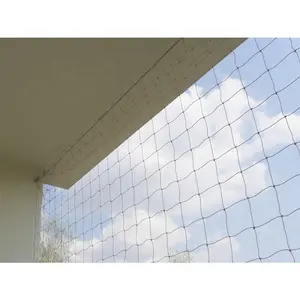 Балкон квадратный ромб узлом HDPE + UV черная сетка птицы плетение для птиц по доступной цене