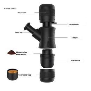 Custom Logo Handmade Espresso Machine Mini <b>Coffee</b> <b>Maker</b> for Outdoor Travel Sports - Product Image 6
