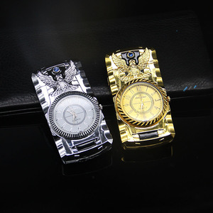 Lumières colorées Style animal rechargeable torche à gaz <span class=keywords><strong>briquet</strong></span> coque en métal allume-cigare pour hommes - Product Image 2