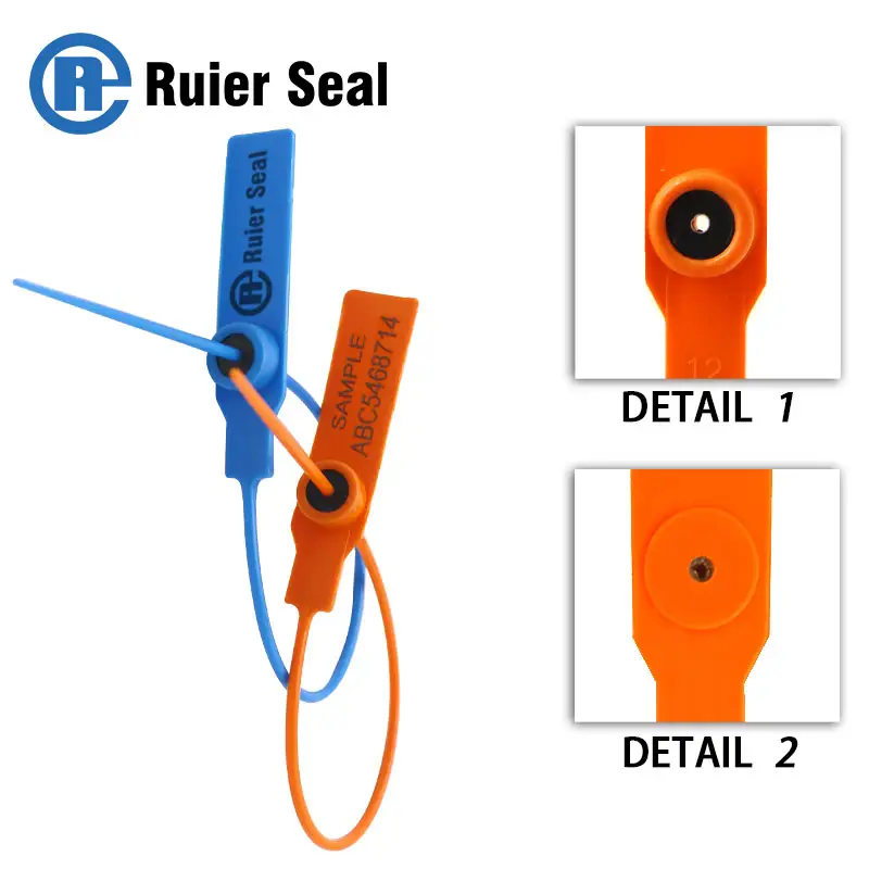 Selo de segurança plástico rep009, vedação à prova de inviolações