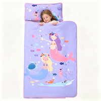 Tapis de sieste pliable durable pour bébé avec motif de dessin animé, oreiller et couverture inclus – Vente en gros