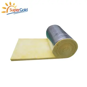 SuperGold Thermal Insulation Blanket R2.0 Fiber Glass Wool Roll With Aluminum Foil