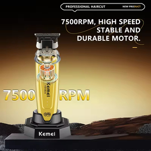 Tagliacapelli Cordless Km-90-5 con Base di Ricarica per Uso Professionale, 7500 RPM, Macchina per Taglio <span class=keywords><strong>Capelli</strong></span> da Uomo - Product Image 5