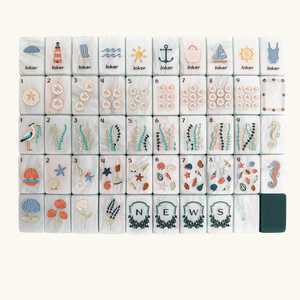Juego de Mahjong Americano de Lujo Green Coast Sands, Portátil, Grabado en Acrílico, Duradero, para Reuniones Familiares y Sociales, <span class=keywords><strong>Fengcai</strong></span> - Product Image 2