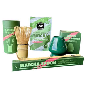 Fouet à matcha en bambou, style royal de luxe, écologique, fait à la main, logo gravé au laser, ensemble <span class=keywords><strong>Besen</strong></span>, 100 brins, mousseur - Product Image 1