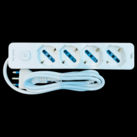 Prise italienne 16A Prise italienne à 4 positions Connecteur électrique à 4 prises pour usage domestique 1.5 mLongueur de câble nominale 16A