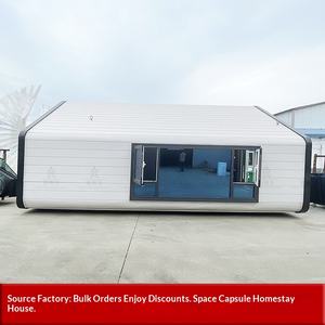 Casa Móvil para Restaurante en Sitio Turístico, Habitaciones en Cartón, Alojamiento B&B, Hotel de Acero Ligero, Casa Pequeña de Estilo Simple con Paisaje - Product Image 1