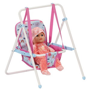 Factory Direct Pretend Play Toy Metal Frame with Soft Fabric <strong>Doll</strong> <strong>Swing</strong> for Kids High Quality <strong>Doll</strong> Accessories - Product Image 4