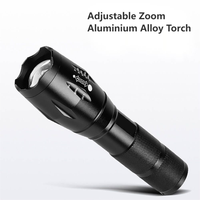 Lampe torche tactique portative à main, batterie 18650 AAA, zoom, rechargeable, LED, étanche, lampe torche, lanternes