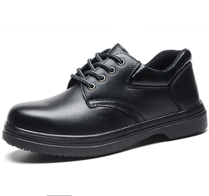 <span class=keywords><strong>Zapatos</strong></span> DE SEGURIDAD antideslizantes con puntera <span class=keywords><strong>dura</strong></span> para trabajadores de restaurantes Cocina Cuero antideslizante con acero Temporada de invierno - Product Image 4