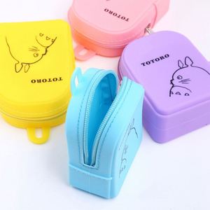 Custom Factory Price Cartoon Mini Schoolbag-Shaped Silicone Coin Bag Wallet Small Zipper Storage <b>Purse</b> Novelty Kids Gifts - Product Image 5