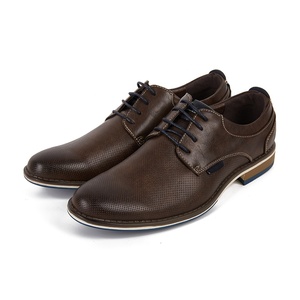 Dress Shoes for Men Casual Leather Oxford Shoes With Lace-up Classic Formal Dress Shoes - EU Size 38