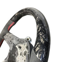 Volant sport en fibre de carbone noire pour vente directe, compatible avec les modèles perforés MK6 GOLF JETTA Polo GTI GTI V