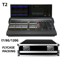 Console de contrôle d'éclairage de scène DMX Dual Touch Screen Ma2 T2 Black Horse avec fader ONPC et rétroéclairage RVB