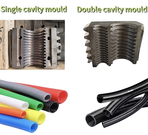 Ligne de production de tuyaux flexibles corrugués électriques en PP, PE, <span class=keywords><strong>PVC</strong></span>, imperméables, haute vitesse, 40 mètres - Product Image 5