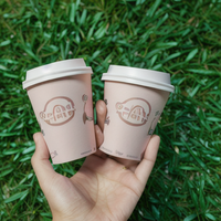 Gobelets en papier jetables à double paroi estampés pour boissons chaudes Gobelets en papier de haute qualité pour emballage en plastique de glaçons café thé
