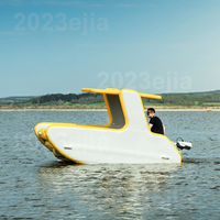 Yacht gonflable de luxe de qualité commerciale en PVC avec mini-bateau gonflable plat antidérapant pour la mer