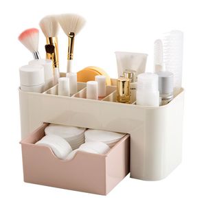 Scatola di plastica acrilica per il trucco Organizer con il cassetto <span class=keywords><strong>forma</strong></span> quadrata per il rossetto spazzola per il batuffolo di cotone custodia per gioielli - Product Image 4