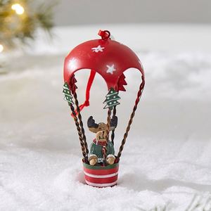 Nouvelle Décoration de Noël 2025 en Fer : Avion Parachute, Petite Boîte aux Lettres, Pendentif Père Noël, Pendentif Élan, Ornement Bonhomme de Neige Festif - Product Image 5