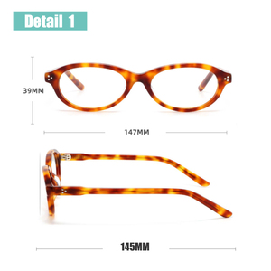 GL6725 Montura Óptica de Acetato Hecha a Mano de Alta Calidad, Unisex y Moderna, Monturas de Gafas con Logotipo Personalizado - Product Image 3